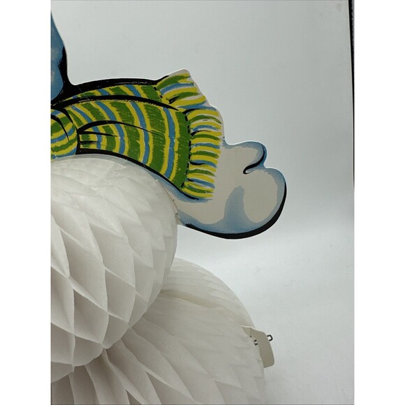 Beistle Snowman Honeycomb Die Cut Double Sided Christmas Frosty 1979 Vintage - Picture 14 of 16